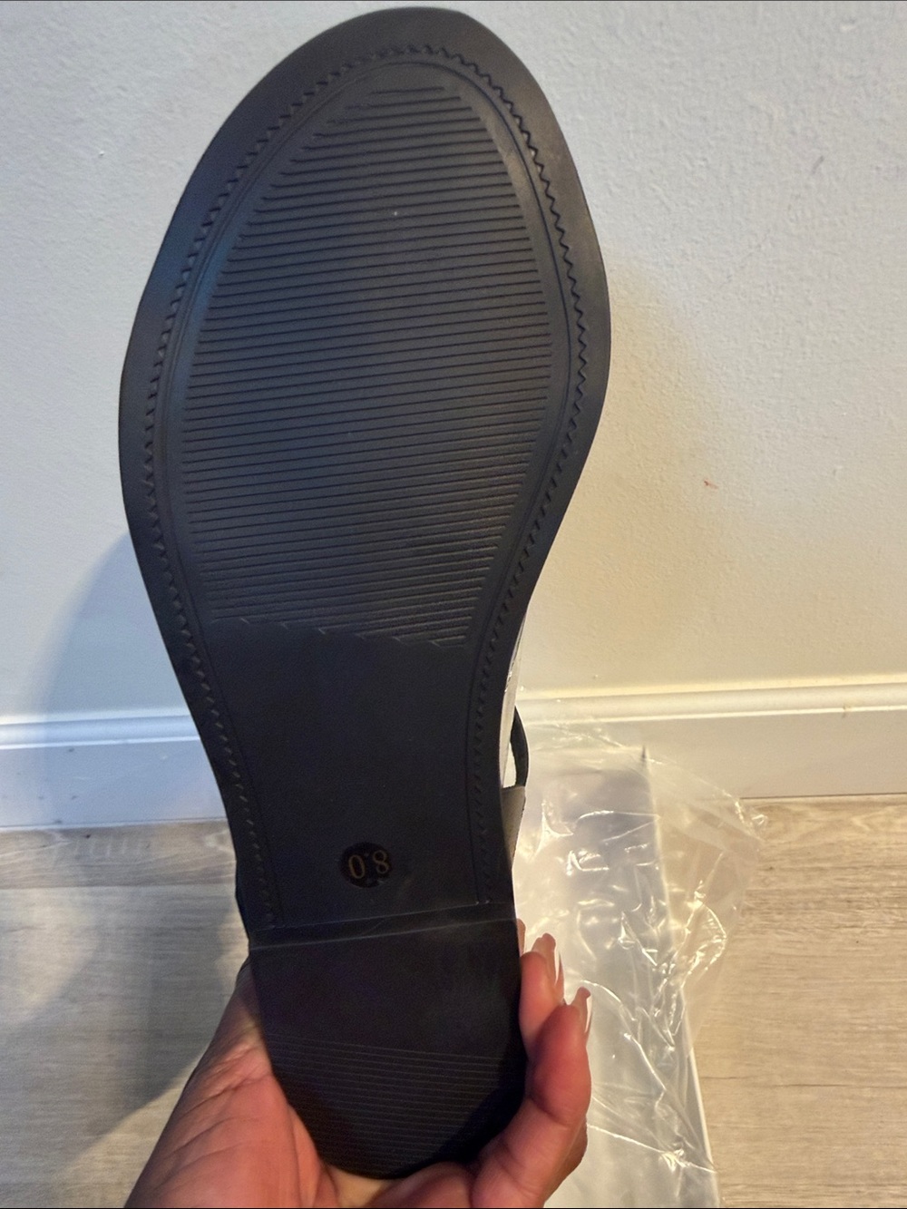 Steve Madden Black Leather Slingback Sandal - Picture 2 of 7